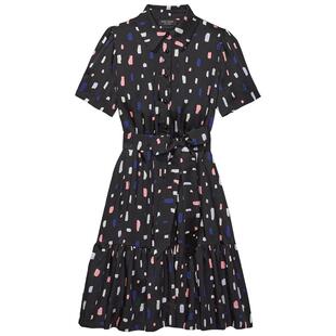 【礼物】kate spade ks 多彩笔触衬衫连衣裙轻奢