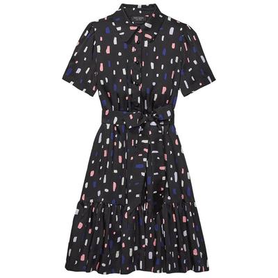 【3期免息】【新年礼物】kate spade ks 多彩笔触衬衫连衣裙轻奢