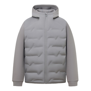 拇指白小宇羽绒服男款冬季拼接连帽上衣休闲百搭轻量防水鸭绒外套