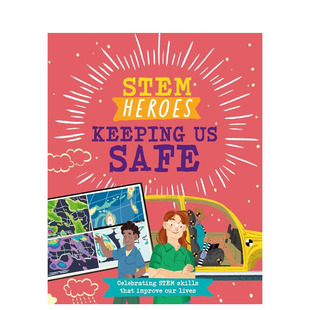 【现货多册选拍】STEM英雄：保护我们的安全/保持健康/保持联系/动起来 STEM Heroes: Keeping Us Safe 英文儿童插画故事绘本书