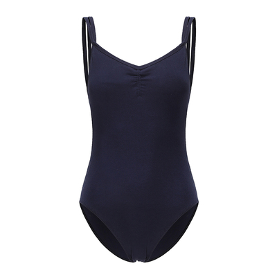 棉双吊带高胯中大背舞蹈衣连体服