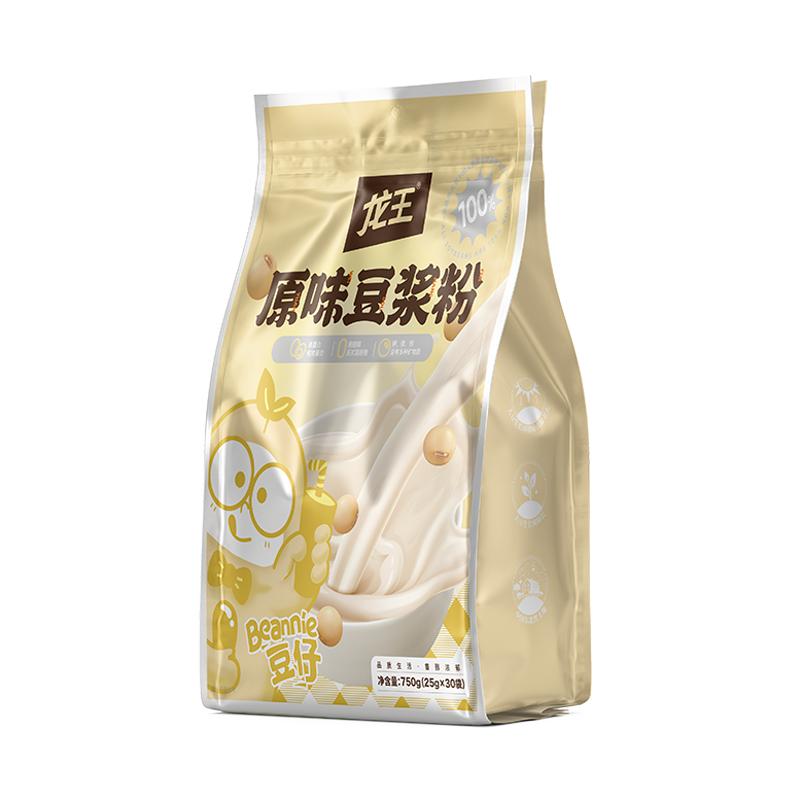 龙王豆浆粉原味无添加蔗糖750g脱皮豆浆儿童孕妇学生营养早餐冲饮
