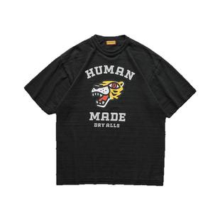 现货 HUMAN MADE GRAPHIC T-SHIRT 日产虎头标语印花短袖T恤 25SS