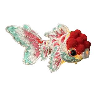 刺绣DIY鱼灯材料包 手工制作古风汉服配饰腰佩禁步吊坠流苏车挂件