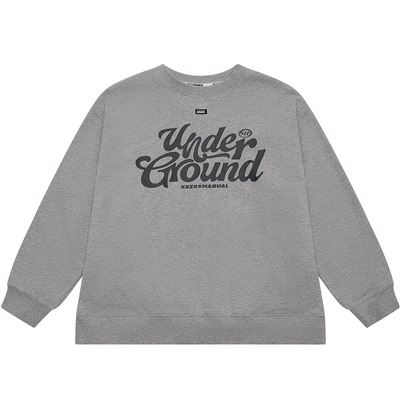 圆领卫衣撞色印花男女潮牌亲子装