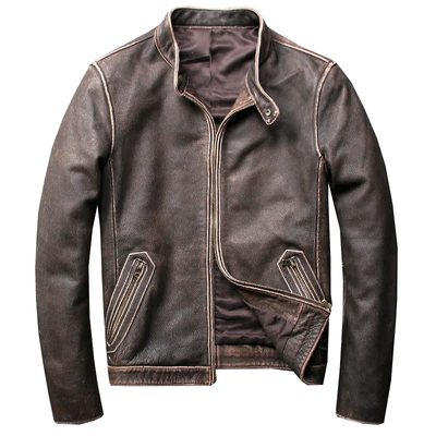 urbanbaron真皮皮衣机车