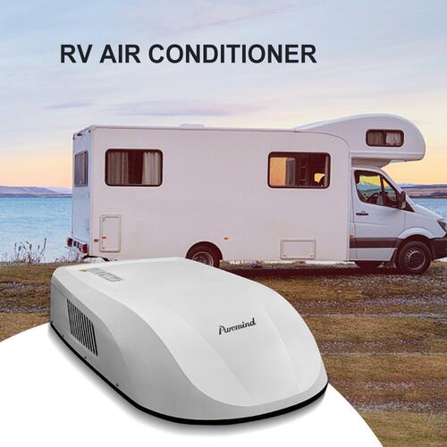 跨境顶置一体式电动智能空调直流冷暖房车空调RV air conditioner