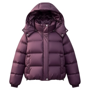 泡芙保暖厚实羽绒服女2025冬季新款短款鸭绒高级感小个子羽绒外套