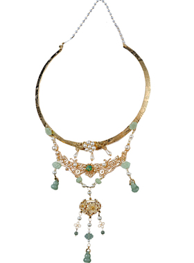 马面裙配饰璎珞项链加背云