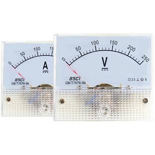 85c1直流电压表头指针式5 10 15 20V 30V 50V 75V 100V 150V 250V