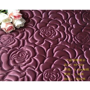 刺绣软包皮革面料带海绵防撞床头背景墙隔音pu皮包防盗门材料加厚