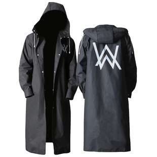 雨衣男成人徒步户外全身防水黑色潮流长款风衣款外套女大码定制