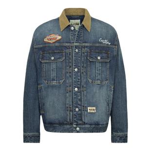 EVISU 福神男佛头商标刺绣休闲美式风牛仔外套夹克