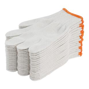 劳保手套加厚耐磨工作女防滑棉白棉纱棉线尼龙劳工劳动男工地干活