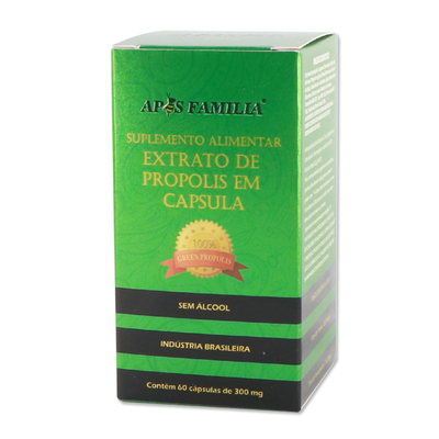 代购巴西绿蜂胶软胶囊 apis familia原装进口正品皇冠高浓度60粒