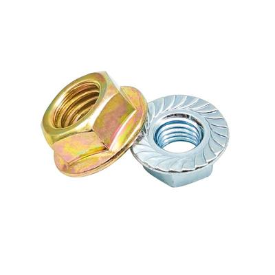 gb6177镀锌带垫花齿防滑法兰螺母