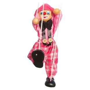 儿童提线小木偶鸵鸟拉线手工娃娃匹诺曹木偶怀旧幼儿园益智玩具