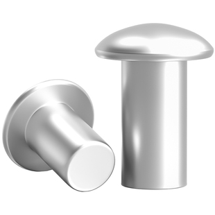 GB867 铝铆钉 半圆头实心铆钉 圆头敲击式配件大全M2M3M4M5M6M8mm