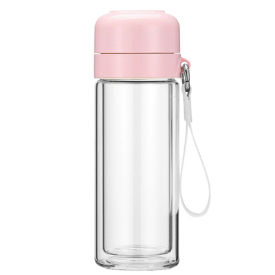 轻奢简约便捷式手提防爆玻璃杯