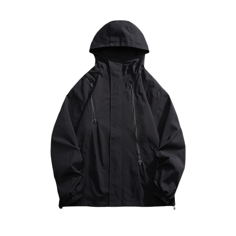 ppge夹克上衣春秋新款户外运动防水登山服拉链情侣大码外套