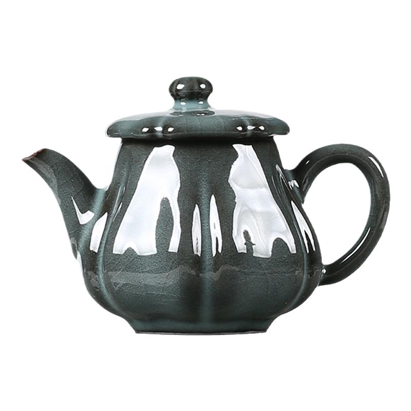 龙泉哥窑铁胎陶瓷茶壶功夫