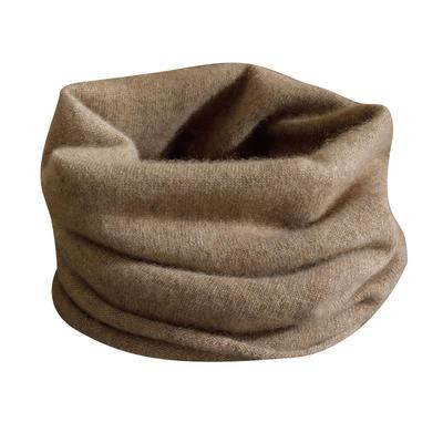 卷边脖套100%纯山羊绒户外围脖