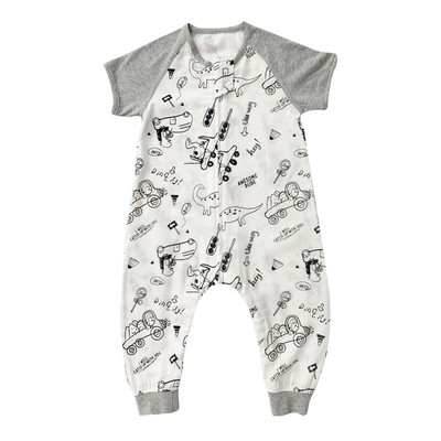 夏无骨睡袋竹棉纱布轻薄透气睡衣