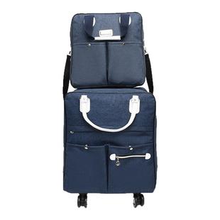 带轮子的行李袋手拉背囊旅游双肩背拉杆户外长短途登机轻便子母包