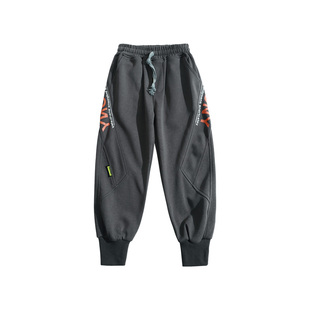 男童春秋款卫裤2026新款中大童儿童男孩春装运动束脚春季帅气裤子