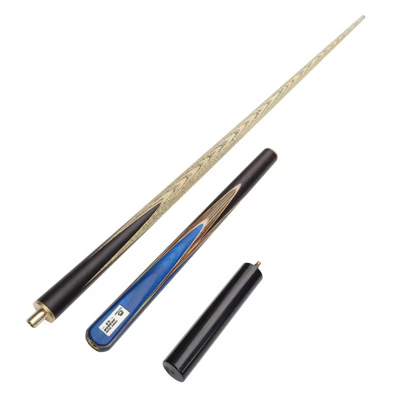 OMin奥秘蓝雀台球杆3/4双节中式八球白蜡木小头杆 黑八单节杆10mm