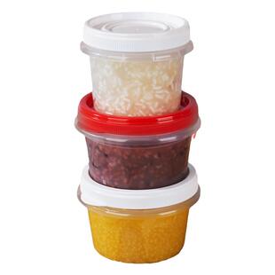 热销一次性红盖打包便当盒圆形1250毫升粥糖水碗可微波寿司沙拉盒