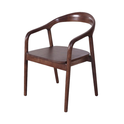 家用实木餐椅北欧原木简约广岛舒美特扶手椅子洽谈靠背书桌椅组合