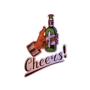 酒吧装饰品场景布置清吧小酒馆烧烤店创意墙面装饰贴纸挂画高级感