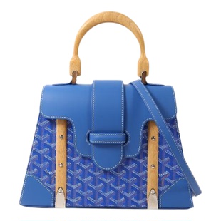 中古复古二奢Goyard戈雅95新Shoulderbag肩包涂层防水帆布斜挎包