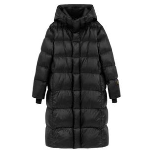 泡芙蓬松90白鸭绒长款黑金羽绒服女冬季新款宽松韩版显瘦加厚外套