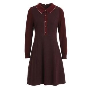 乔万尼2025春新品连衣裙好看流行商场同款重磅绵羊毛亲肤EI4E516