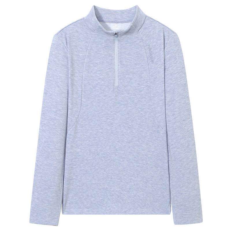 拓路者拉链半开襟立领长袖女款秋季薄款摇粒绒打底保暖内搭上衣