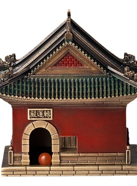 铜师傅武当联名升运殿铜建筑摆件