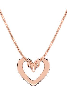 施华洛世奇爱心天鹅项链女友礼物