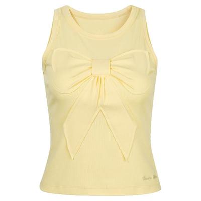 GUUKAHERO圆领立体蝴蝶结背心