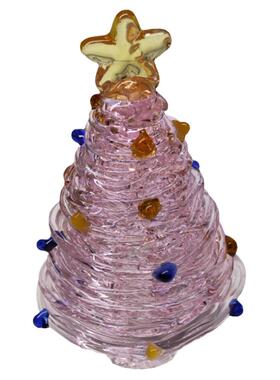 手工烧玻璃圣诞树圣诞节礼物