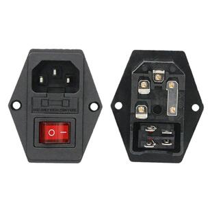 CREATIVITY3D打印机配件船型电源开关插座带线10A带保险丝DIY套件