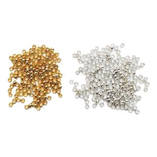 定位珠diy饰品配件银色金属可夹扁固定扣手工手链项链收尾隔珠