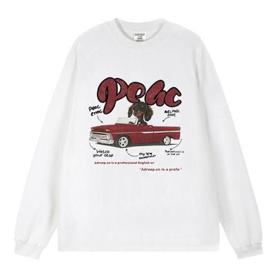 270g美式高街重磅长袖t恤男秋季