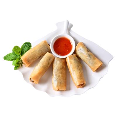 素食地三鲜炸春卷葱油饼12个/包