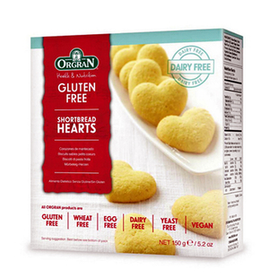 ORGRAN心形酥饼干无麸质无小麦食品零食防过敏素食gluten free