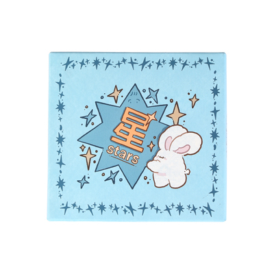 白日几何兔绵绵系列手账木头印章