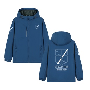 进击的巨人外套男调查兵团自由之翼艾伦日系二次元学生冲锋衣衣服