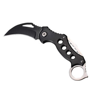 战狼随身高硬度小刀折叠刀防身刀具求生弯刀开刃刀迷你户外鹰爪刀