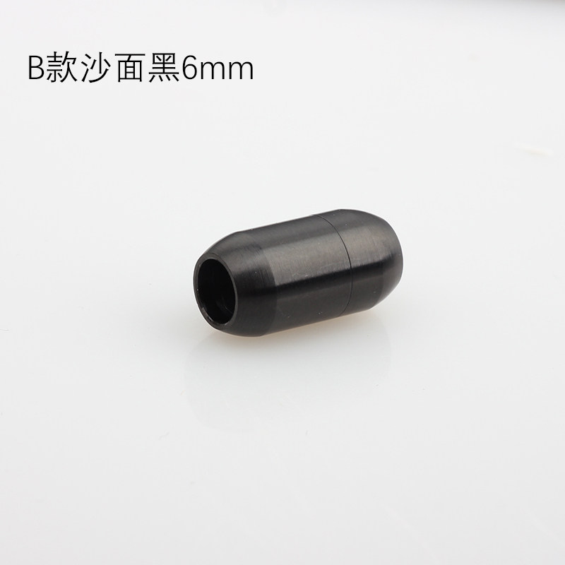 不锈钢磁铁扣扁扣盘编绳扣编织扁皮绳龙鳞手绳手链连接圆扣头搭扣